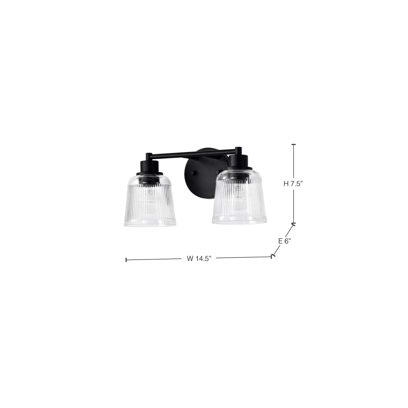 GRAYSON 2 LIGHT VANITY - 60-8602