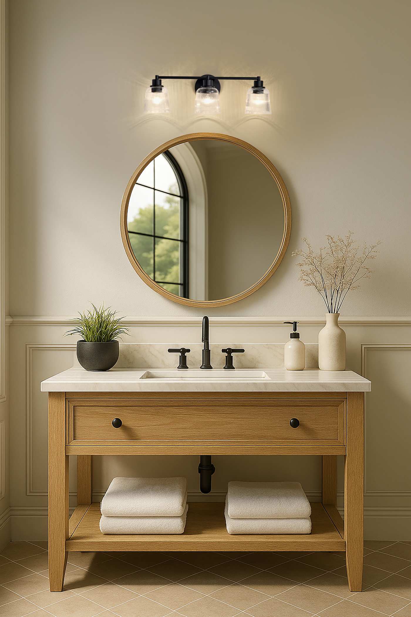 GRAYSON 3 LIGHT VANITY - 60-8603