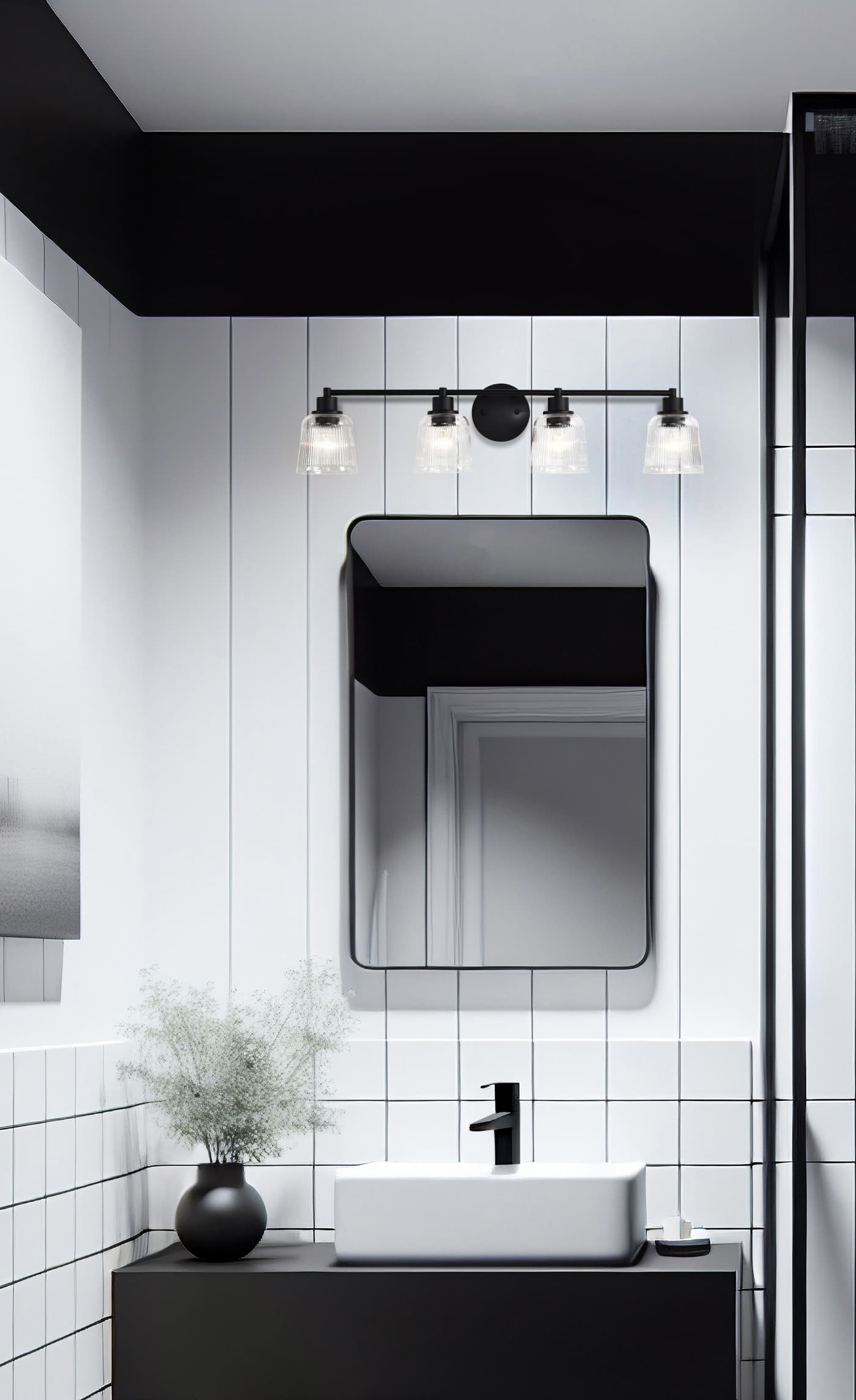 GRAYSON 4 LIGHT VANITY - 60-8604