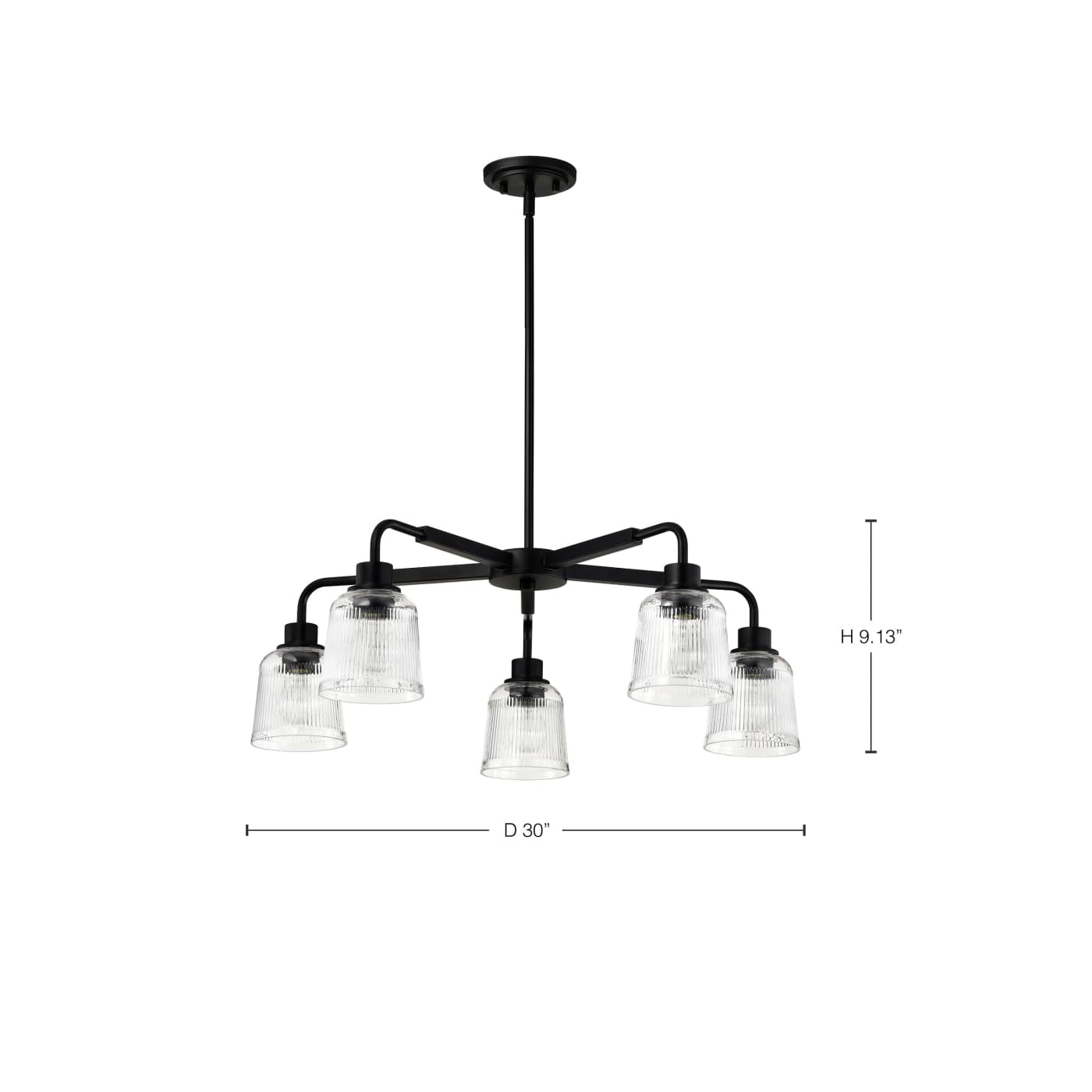 GRAYSON 5 LIGHT CHANDELIER - 60-8611