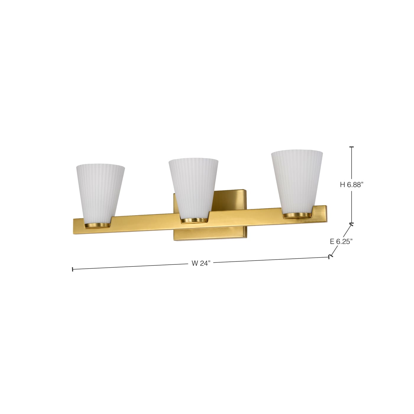 ROYALE 3 LIGHT VANITY - 60-8723