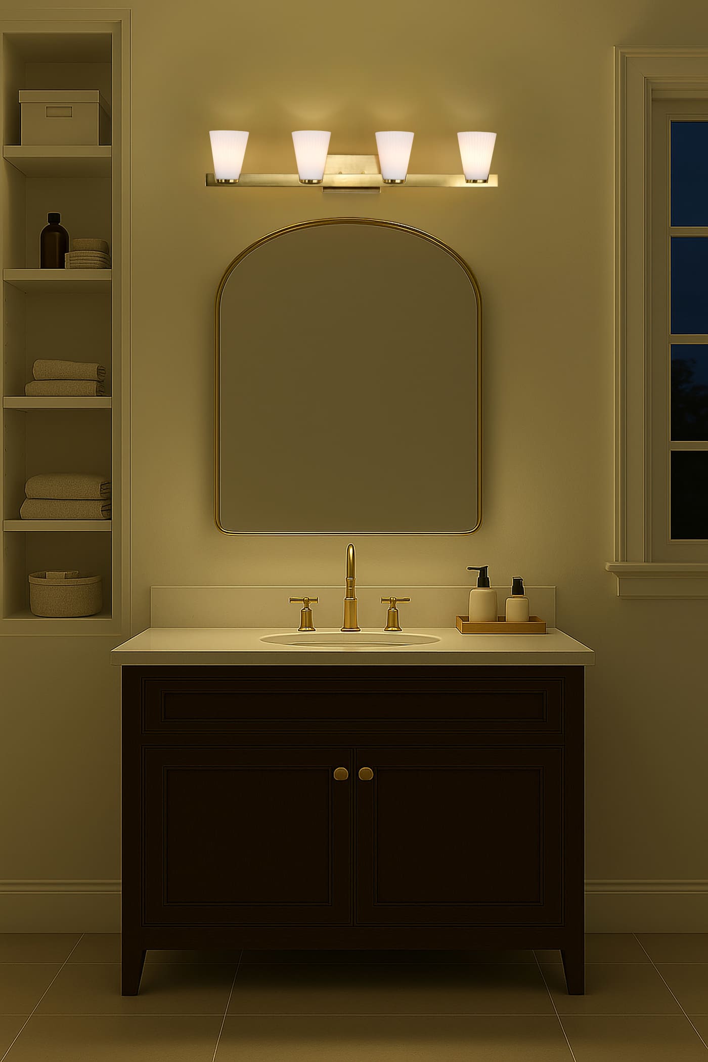 ROYALE 4 LIGHT VANITY - 60-8724
