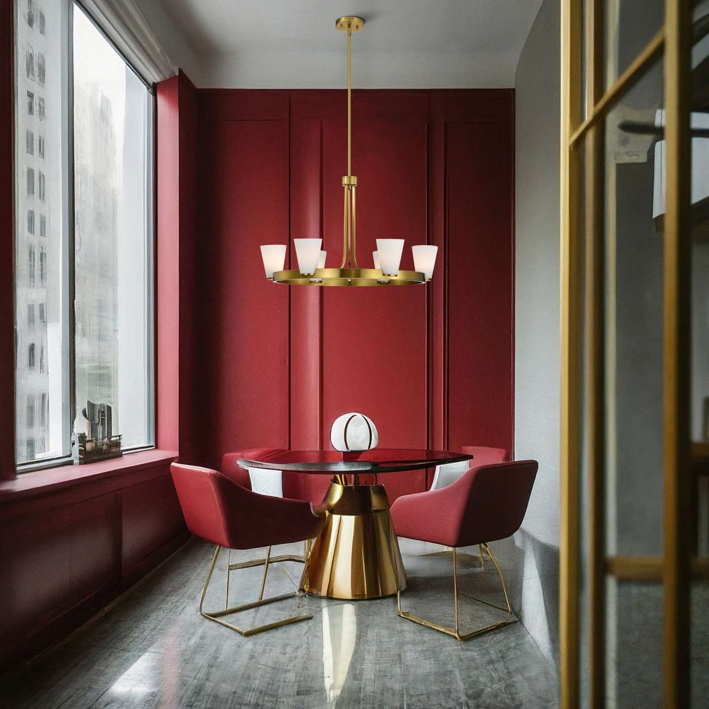 ROYALE 6 LIGHT CHANDELIER - 60-8726