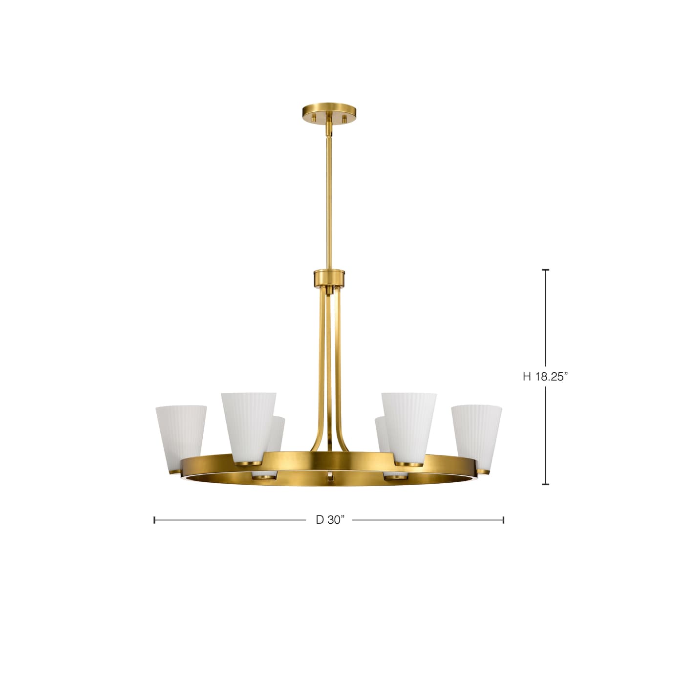 ROYALE 6 LIGHT CHANDELIER - 60-8726