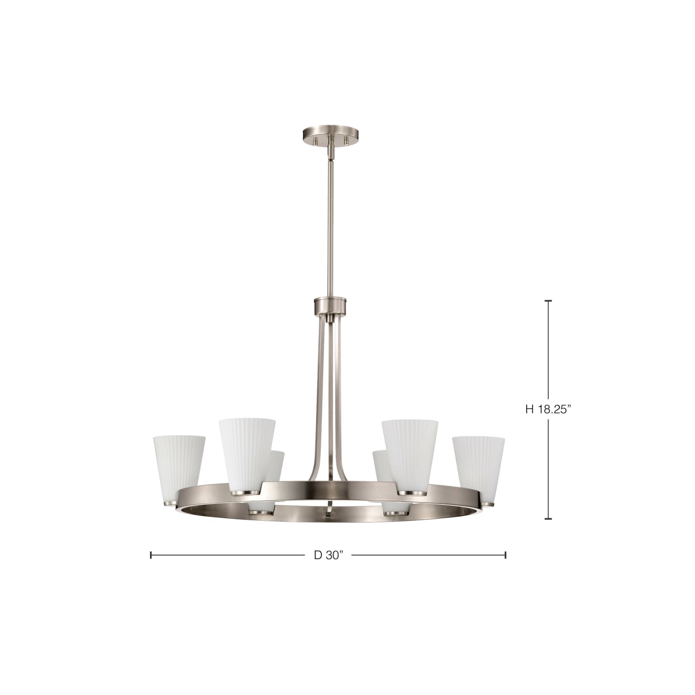 ROYALE 6 LIGHT CHANDELIER - 60-8736