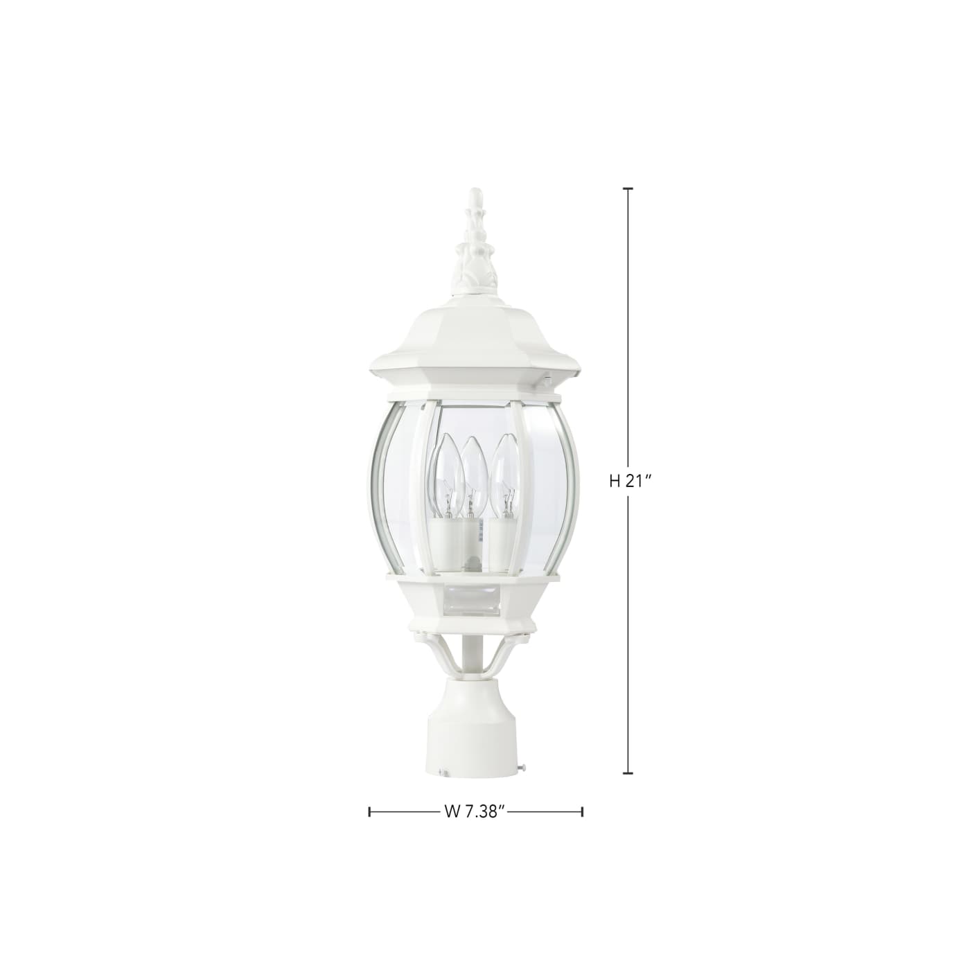 CENTRAL PARK 3 LT POST LANTERN - 60-897