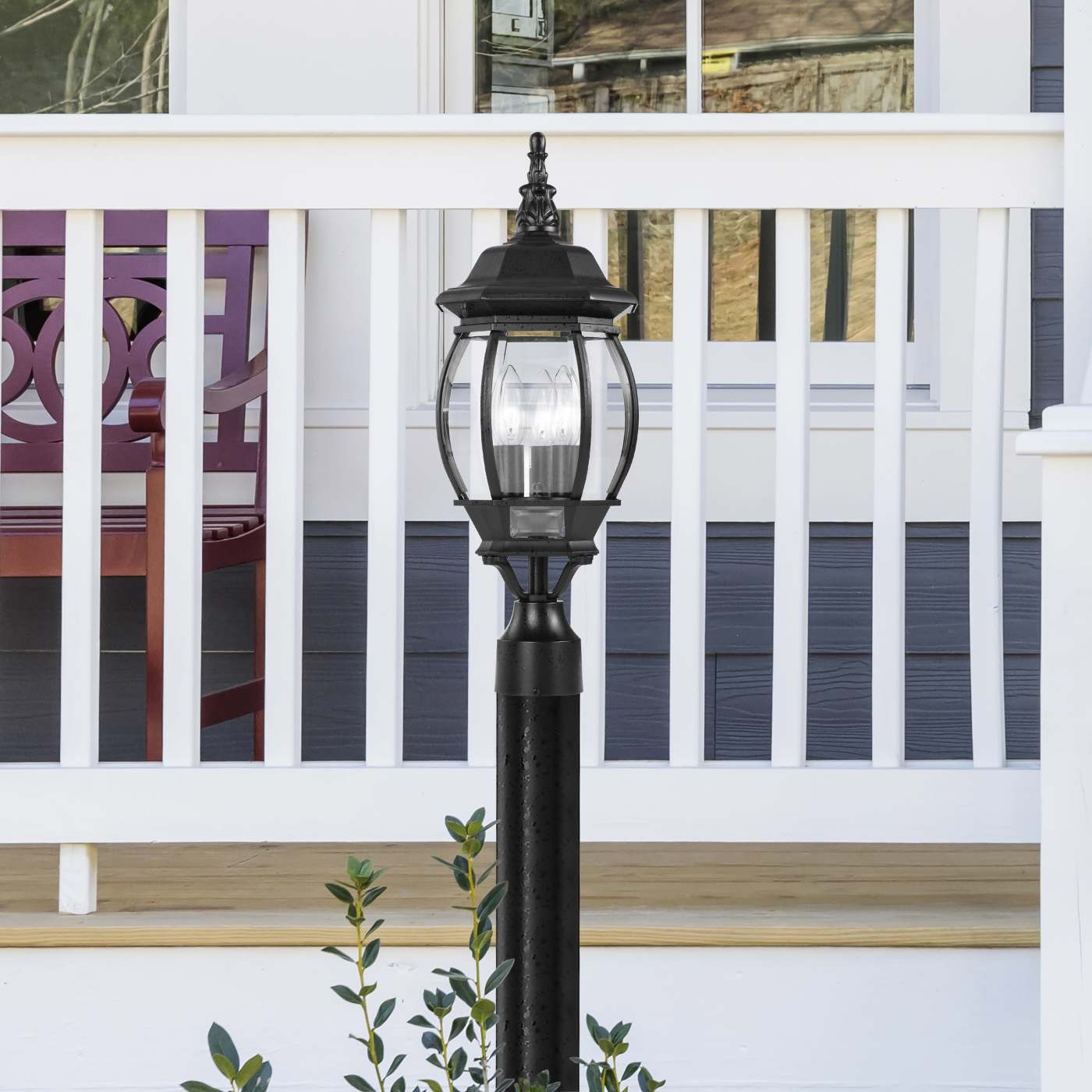CENTRAL PARK 3 LT POST LANTERN - 60-899