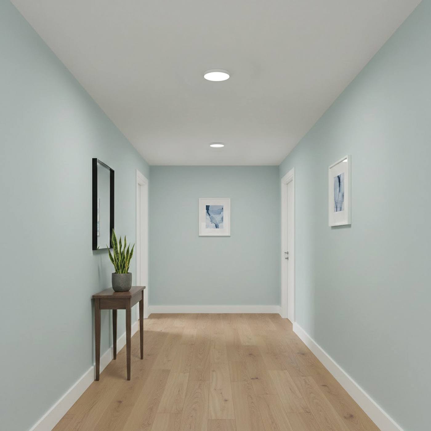 11W 7" 5CCT 120V WHT FIXTURE - 62-1004