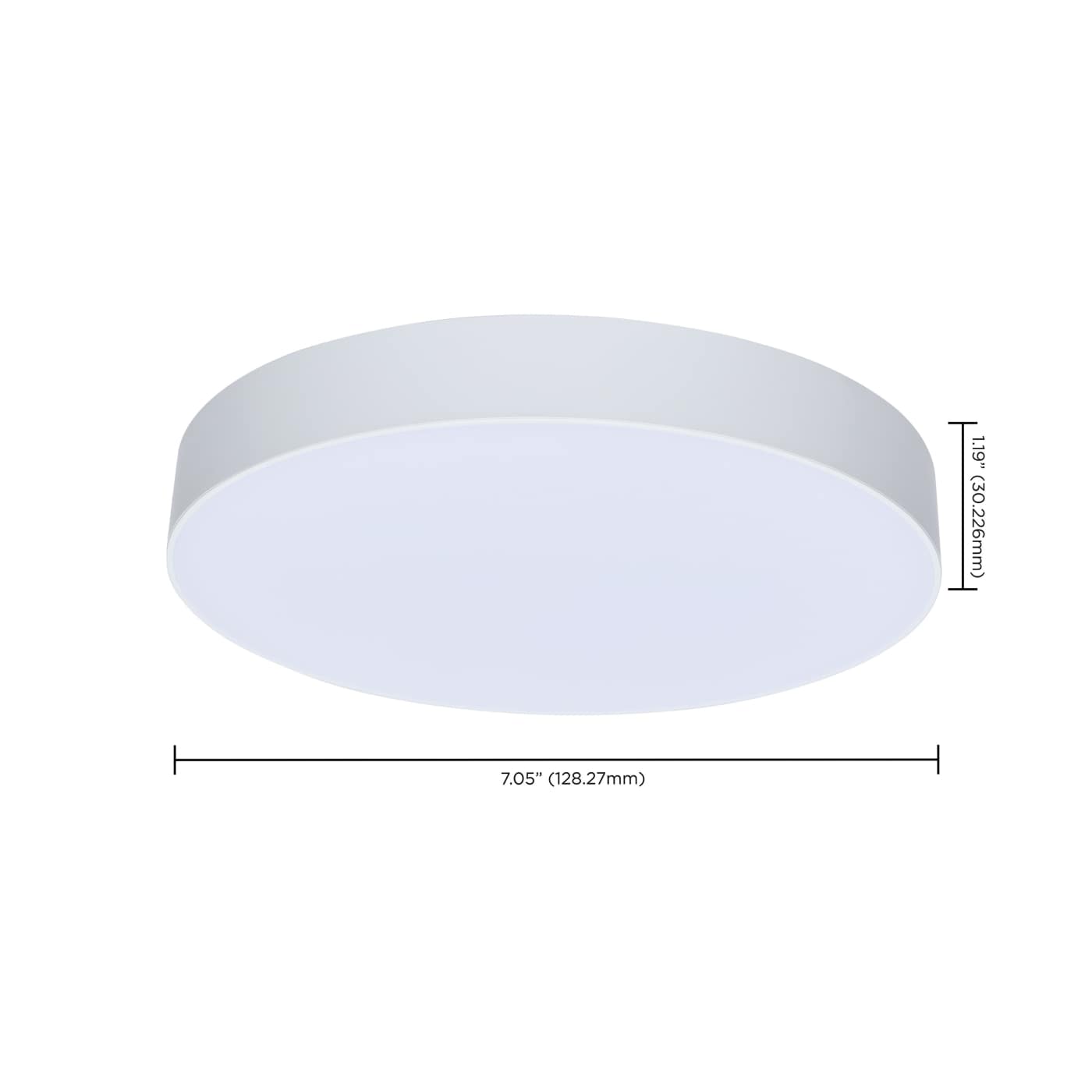 11W 7" 5CCT 120V WHT FIXTURE - 62-1004