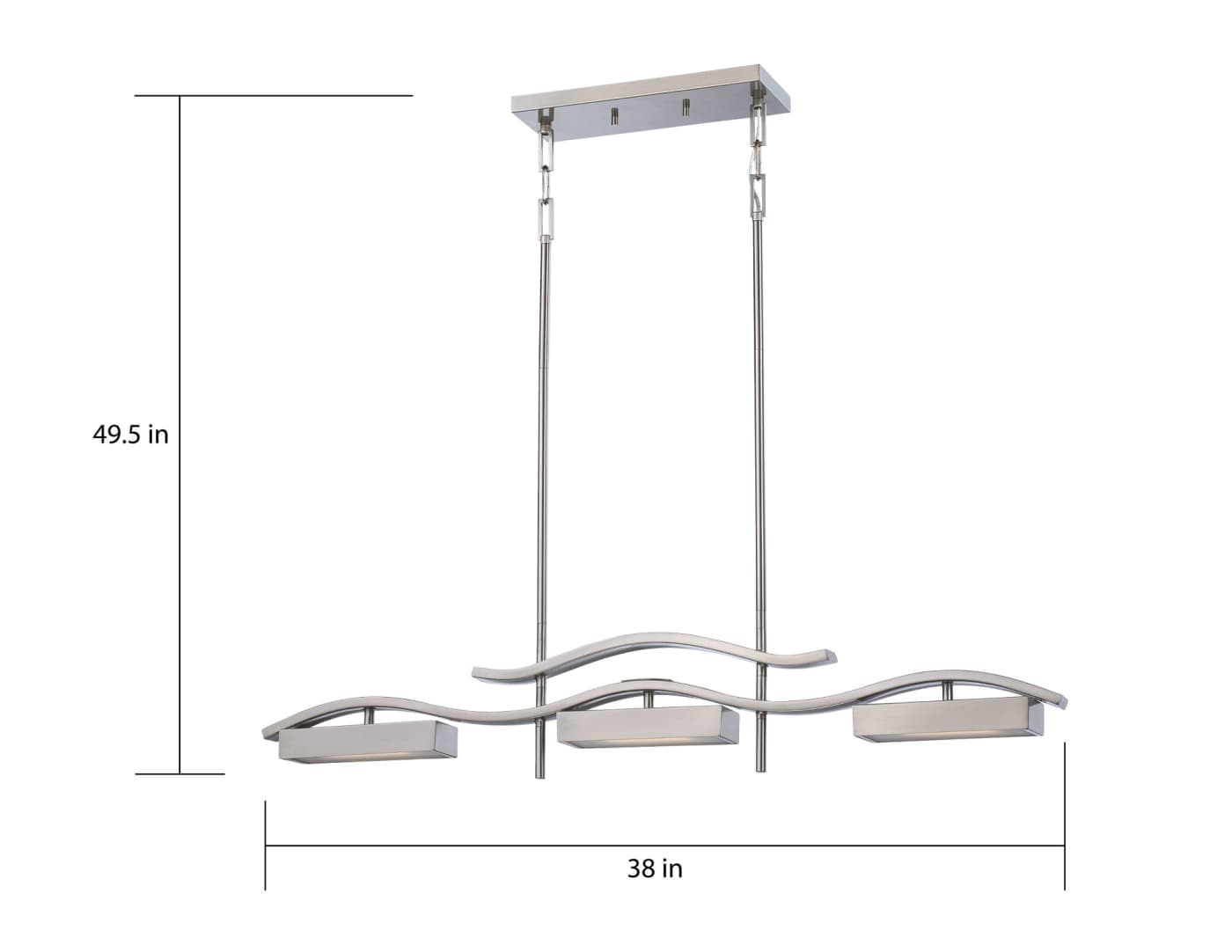 WAVE LED ISLAND PENDANT - 62-115