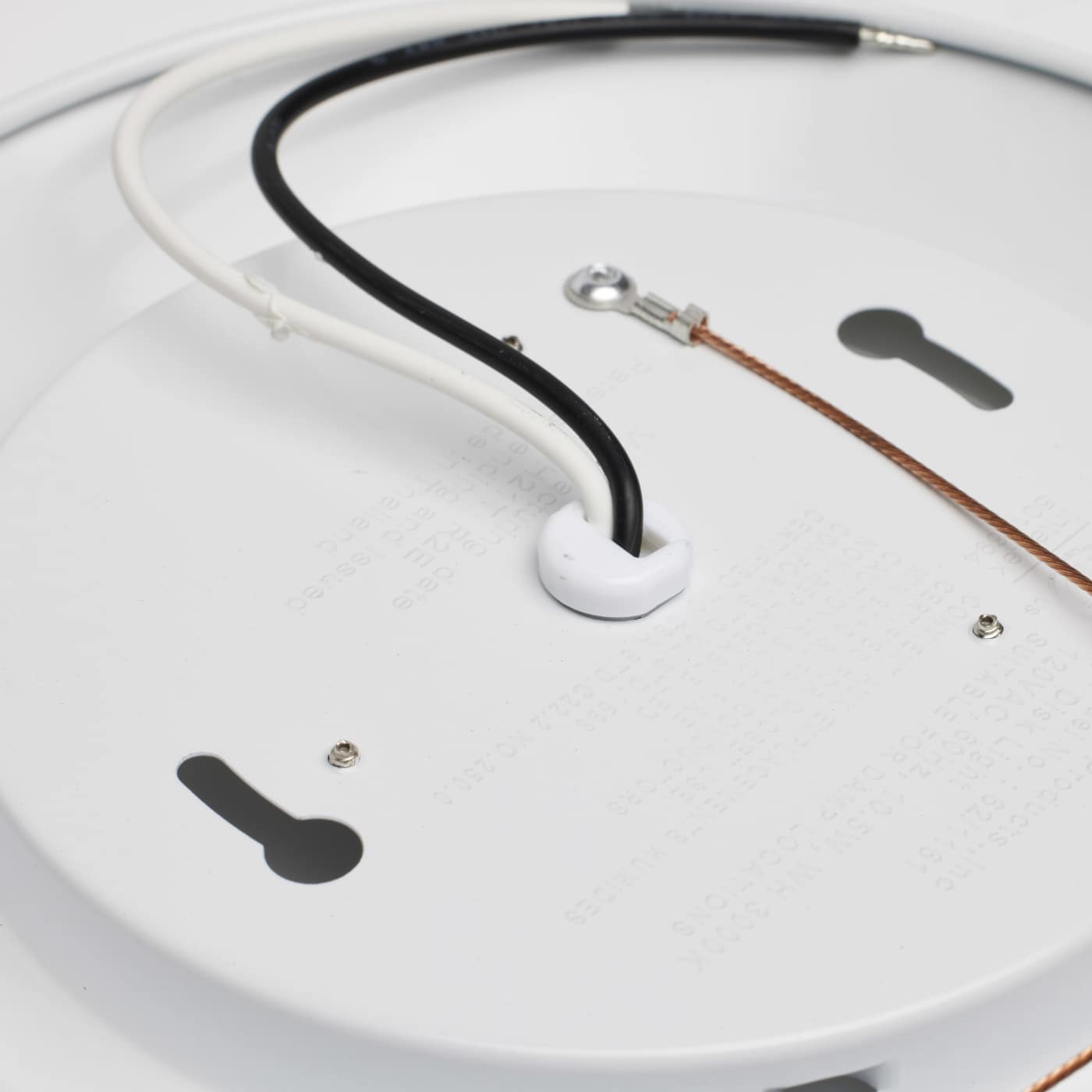 7" LED DISK LIGHT WHITE FINISH - 62-1161