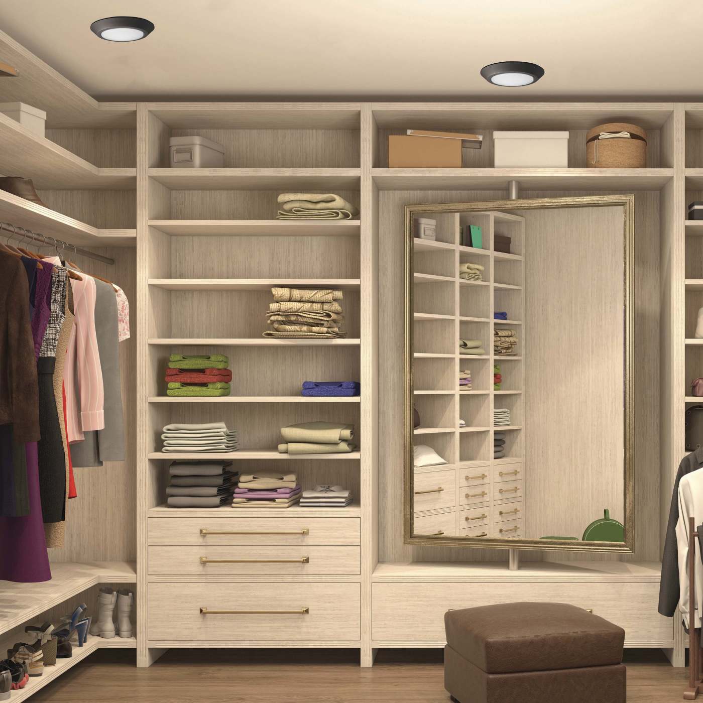 10" LED DISK LIGHT MAHOGANY BZ - 62-1167