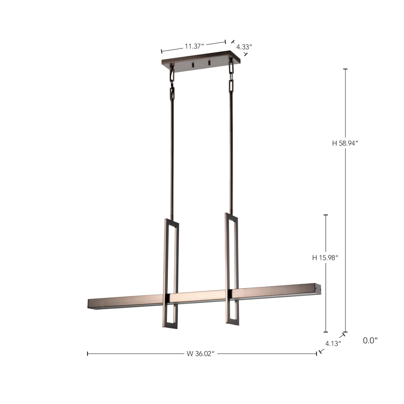 FRAME LED ISLAND PENDANT - 62-116