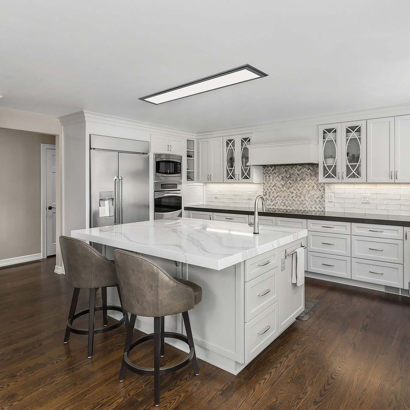 45W/LED/1X4/FLUSH/3K/GM - 62-1174