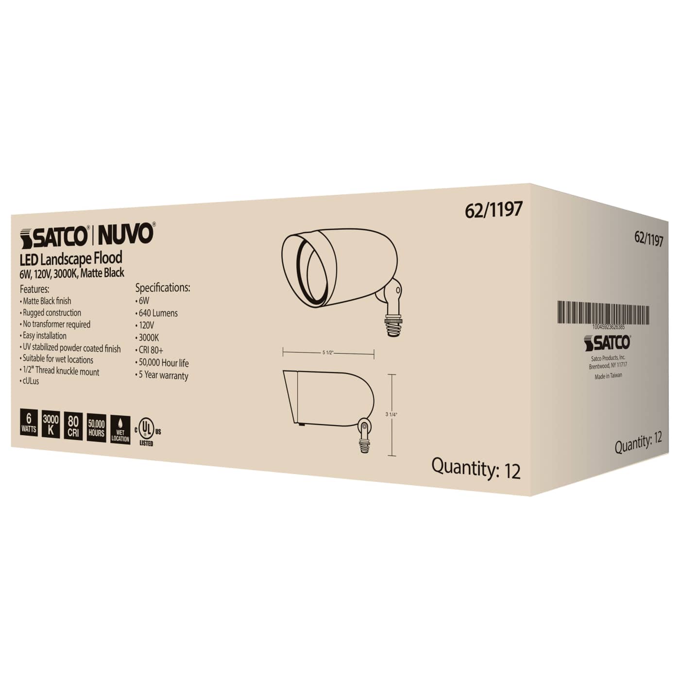 LED 6W LANDSCAPE FLOOD - 62-1197