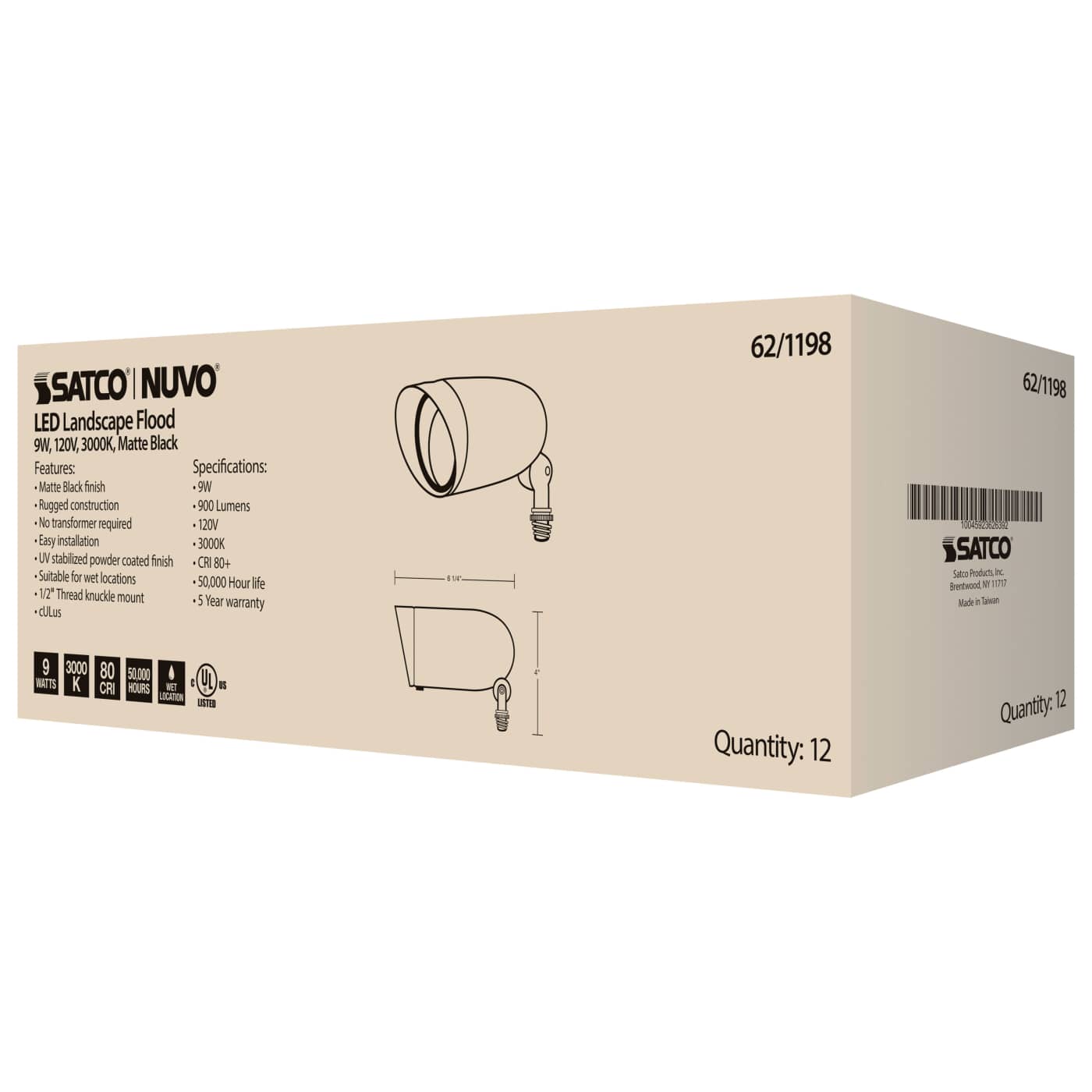 LED 9W LANDSCAPE FLOOD - 62-1198