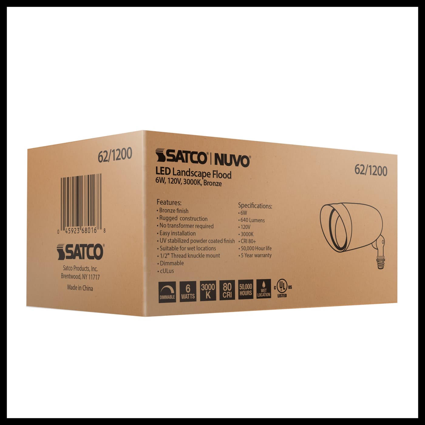 LED 6W LANDSCAPE FLOOD - 62-1200