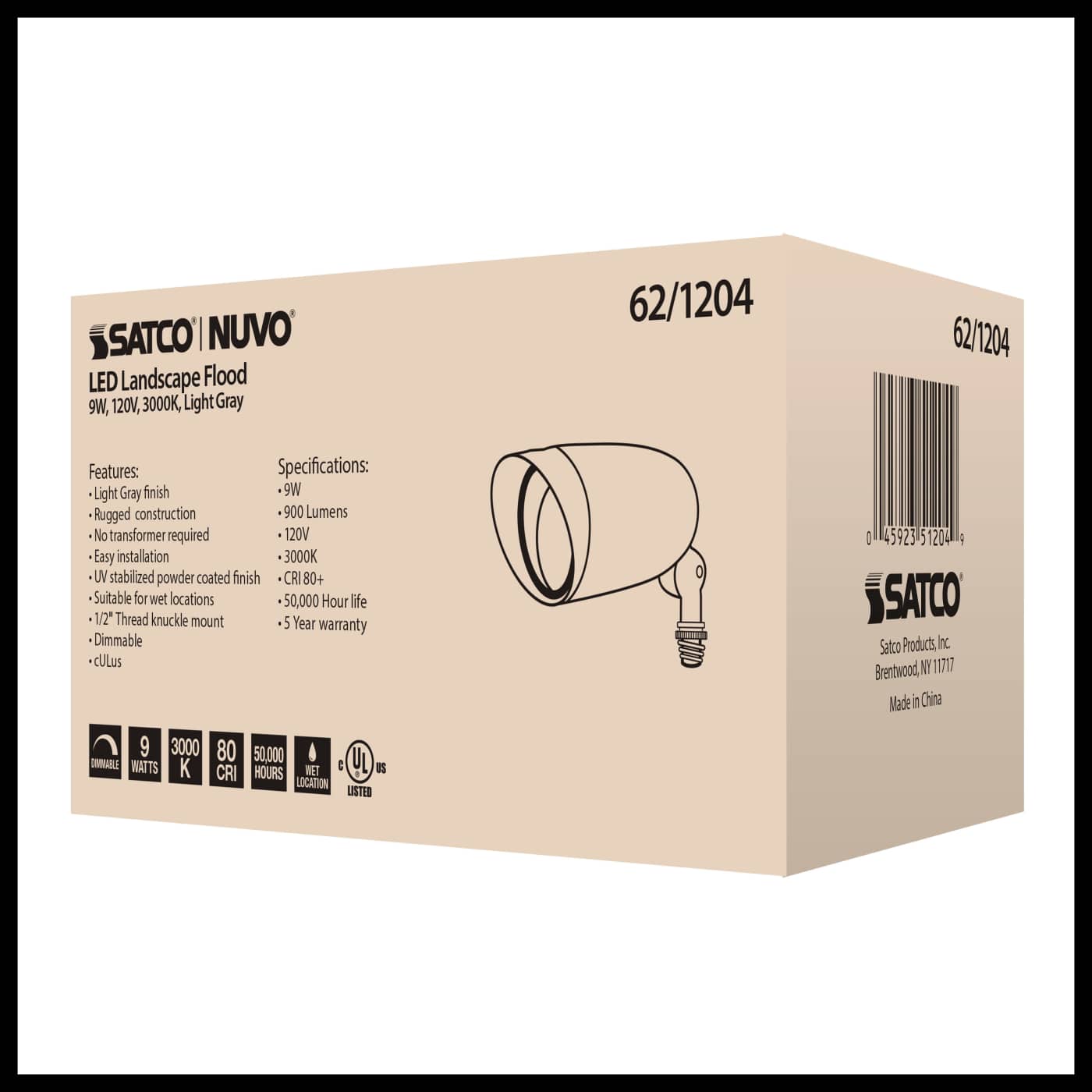 LED 9W LANDSCAPE FLOOD - 62-1204