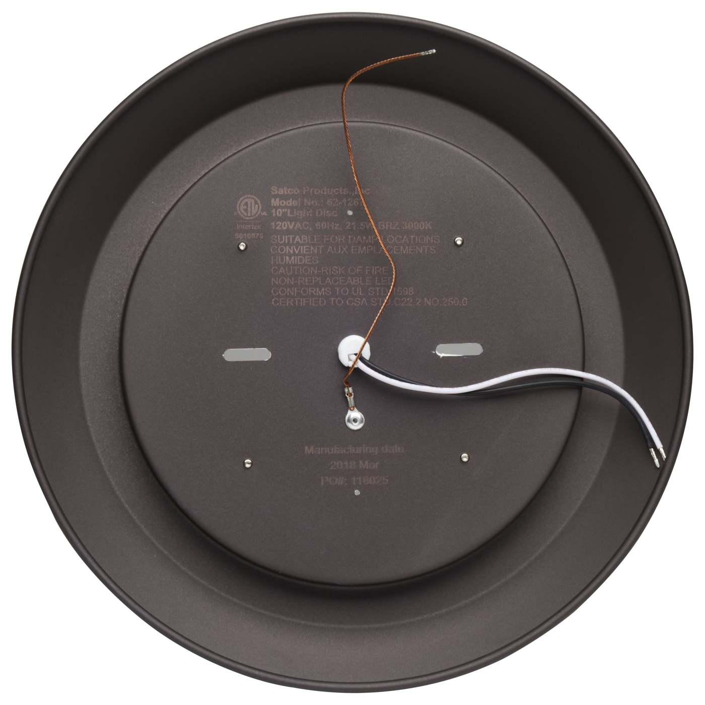 10" LED DISC LIGHT -HIGH LUMEN - 62-1267