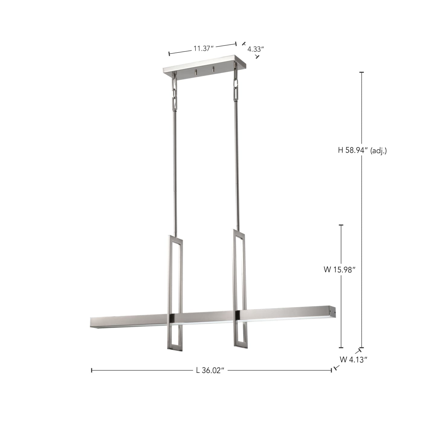 FRAME LED ISLAND PENDANT - 62-136