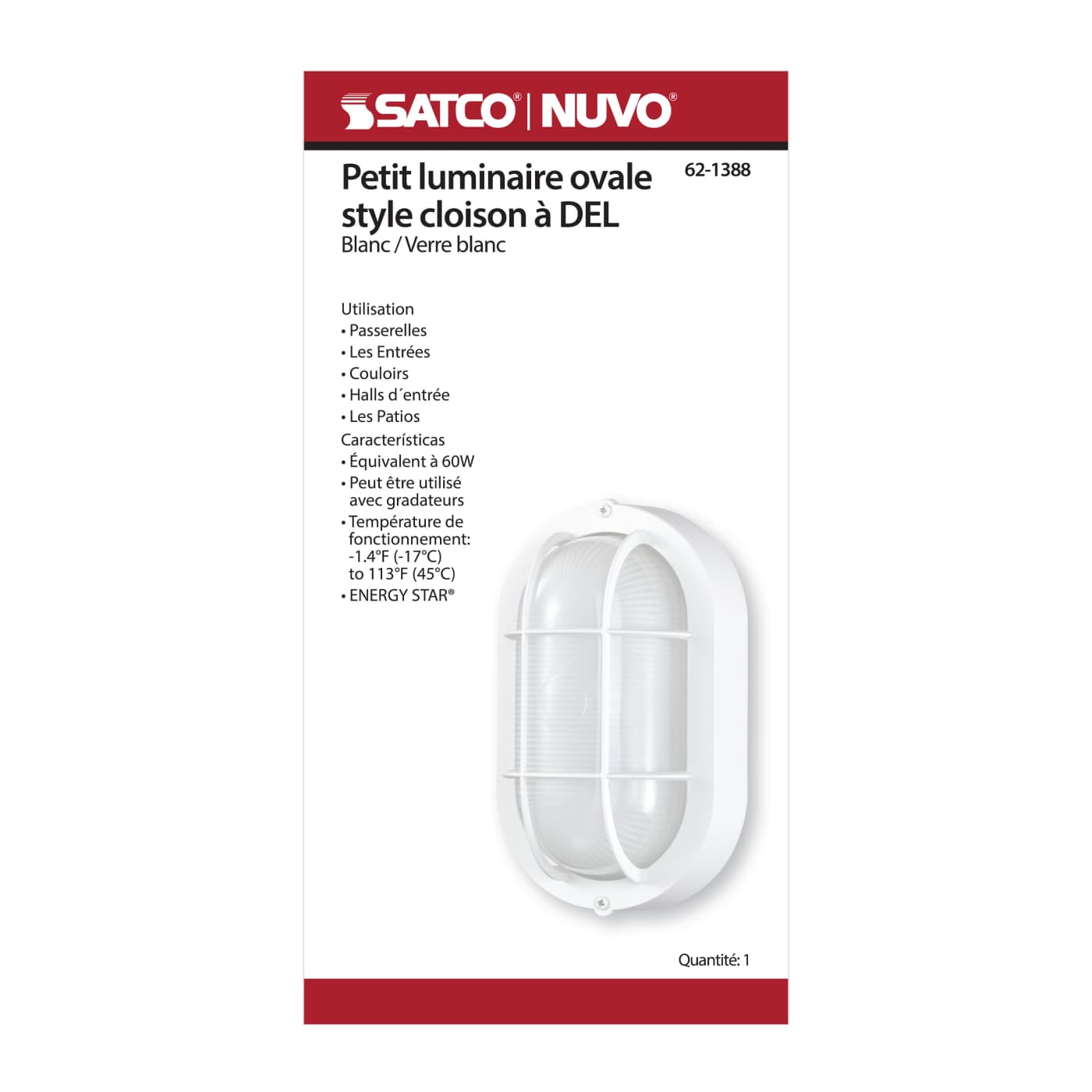 LED SMALL OVAL BULK HEAD - 62-1388