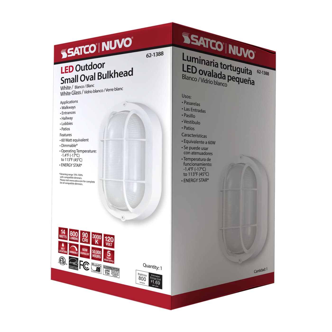 LED SMALL OVAL BULK HEAD - 62-1388