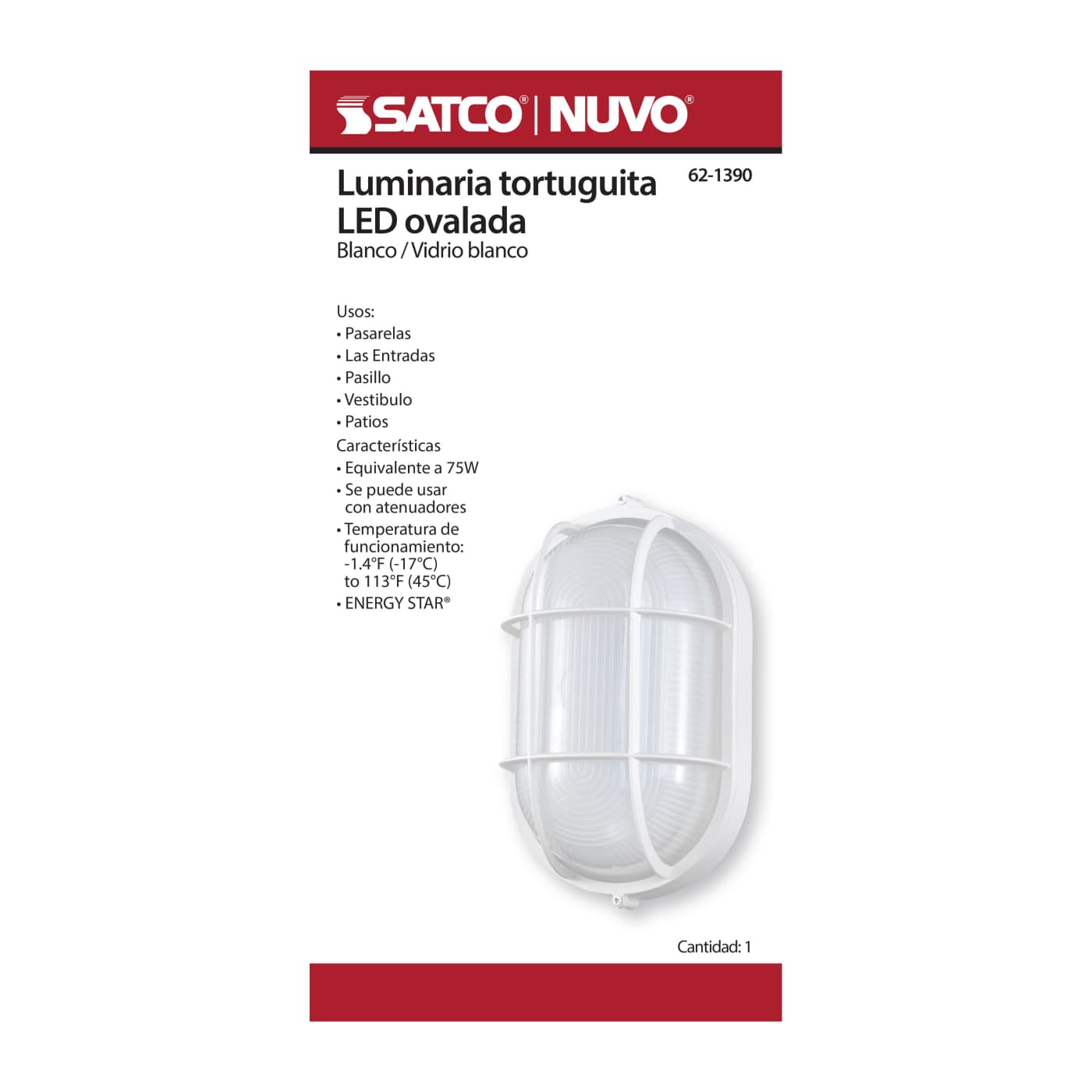 LED OVAL BULK HEAD - 62-1390