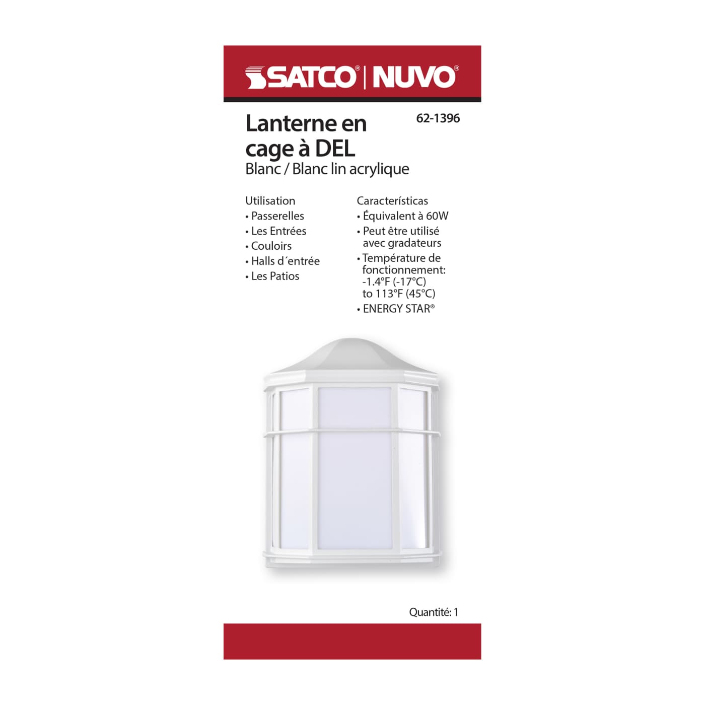 LED CAGE LANTERN - 62-1396