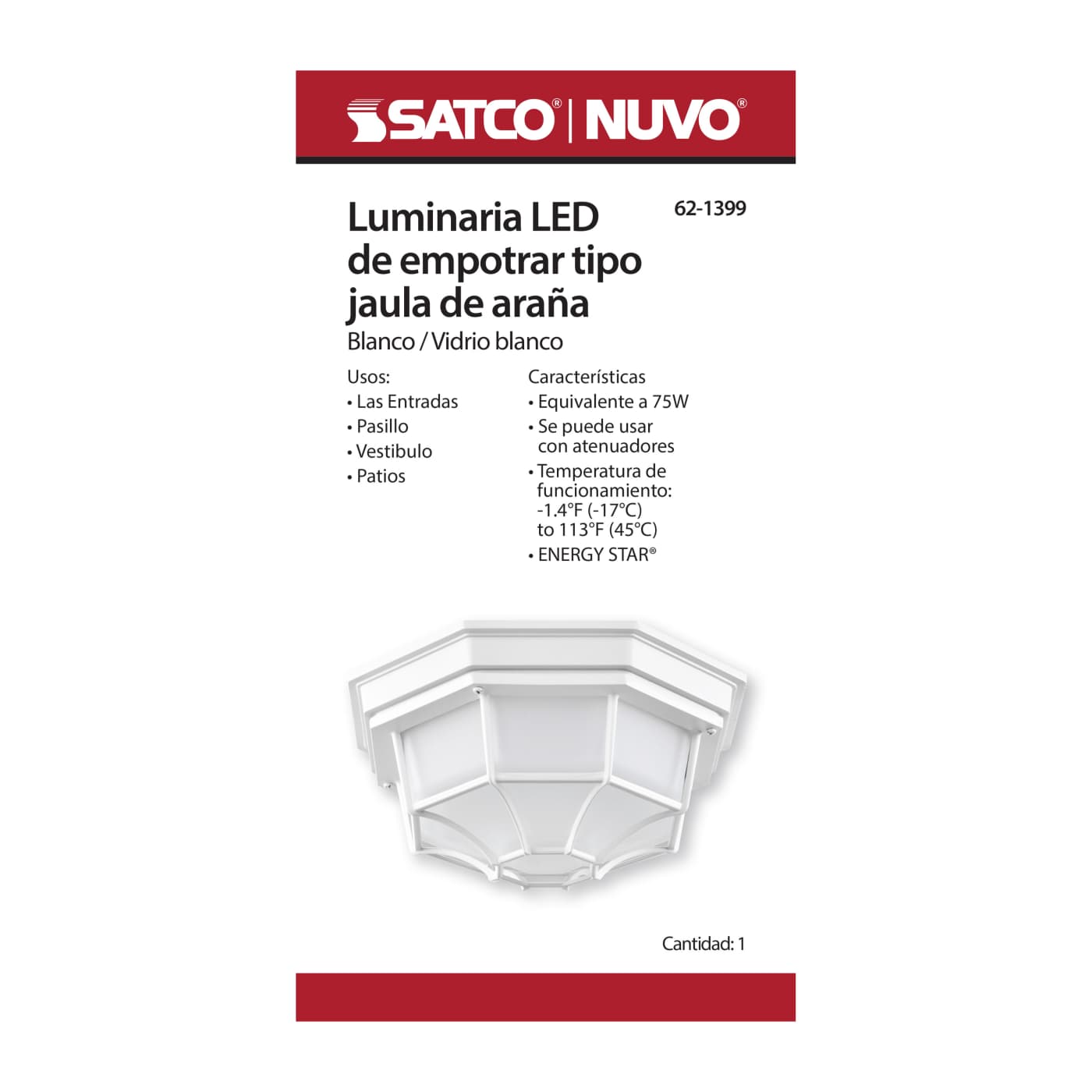 LED SPIDER CAGE - 62-1399