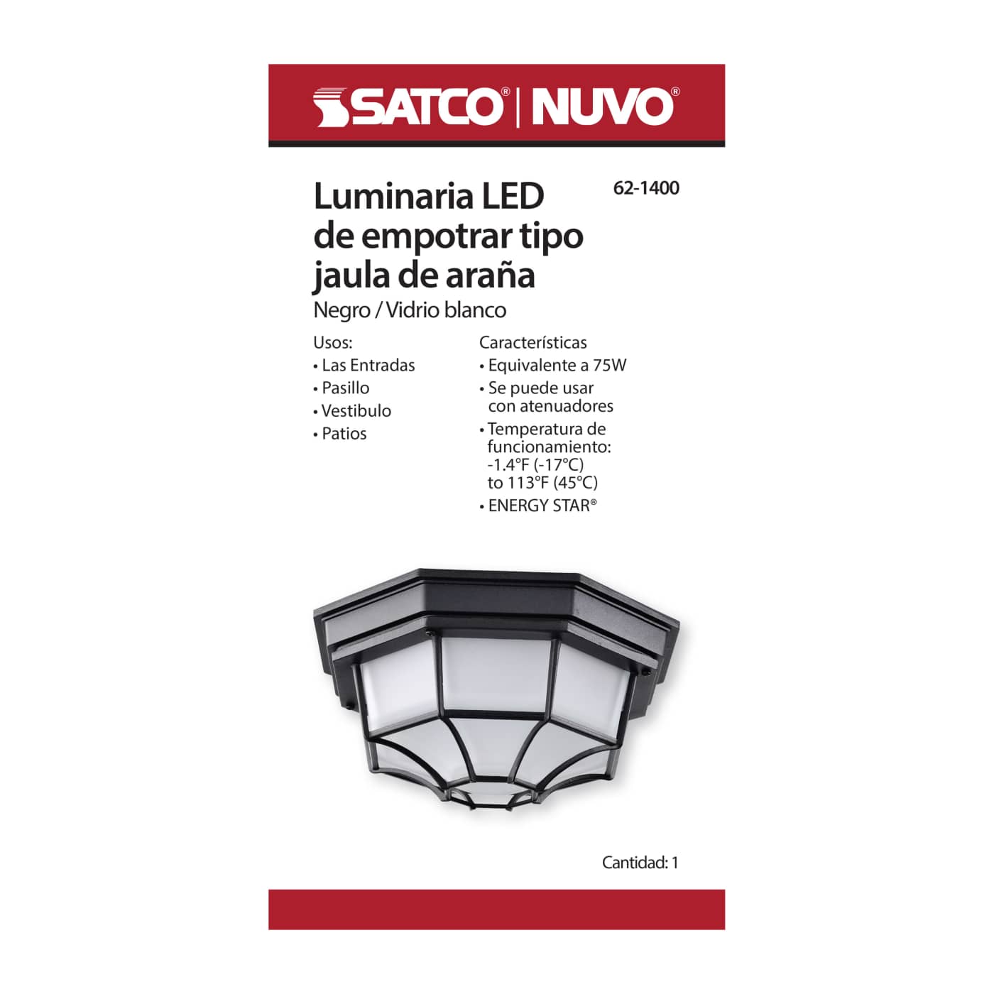 LED SPIDER CAGE - 62-1400