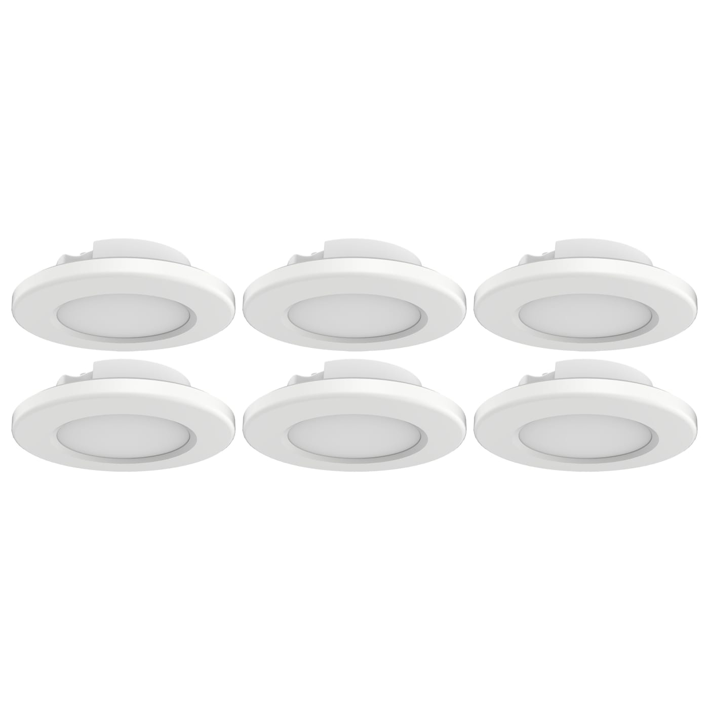 6PK-4"SURFACE MOUNT - WHITE - 62-1580