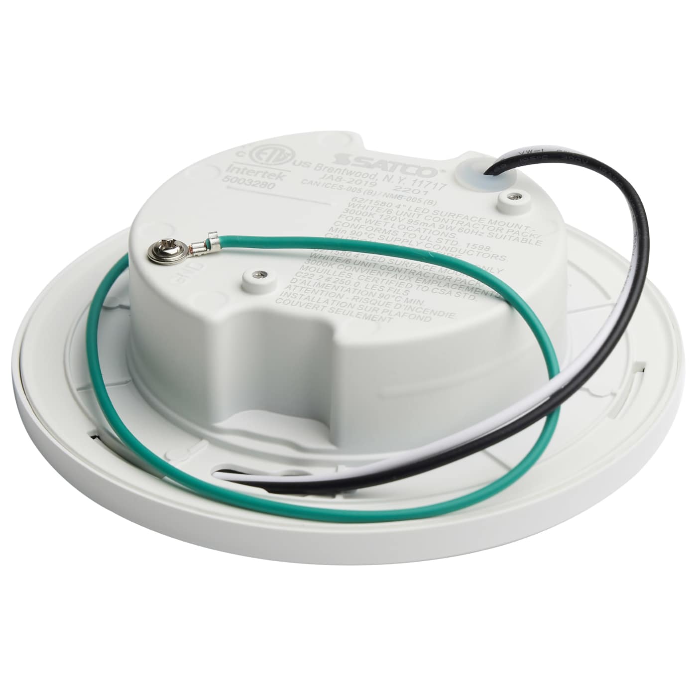 6PK-4"SURFACE MOUNT - WHITE - 62-1580