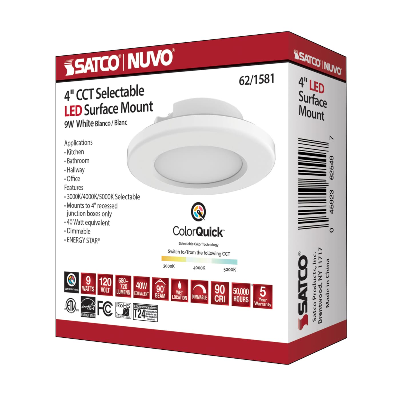 4" LED SURFACE MOUNT - WHITE - 62-1581