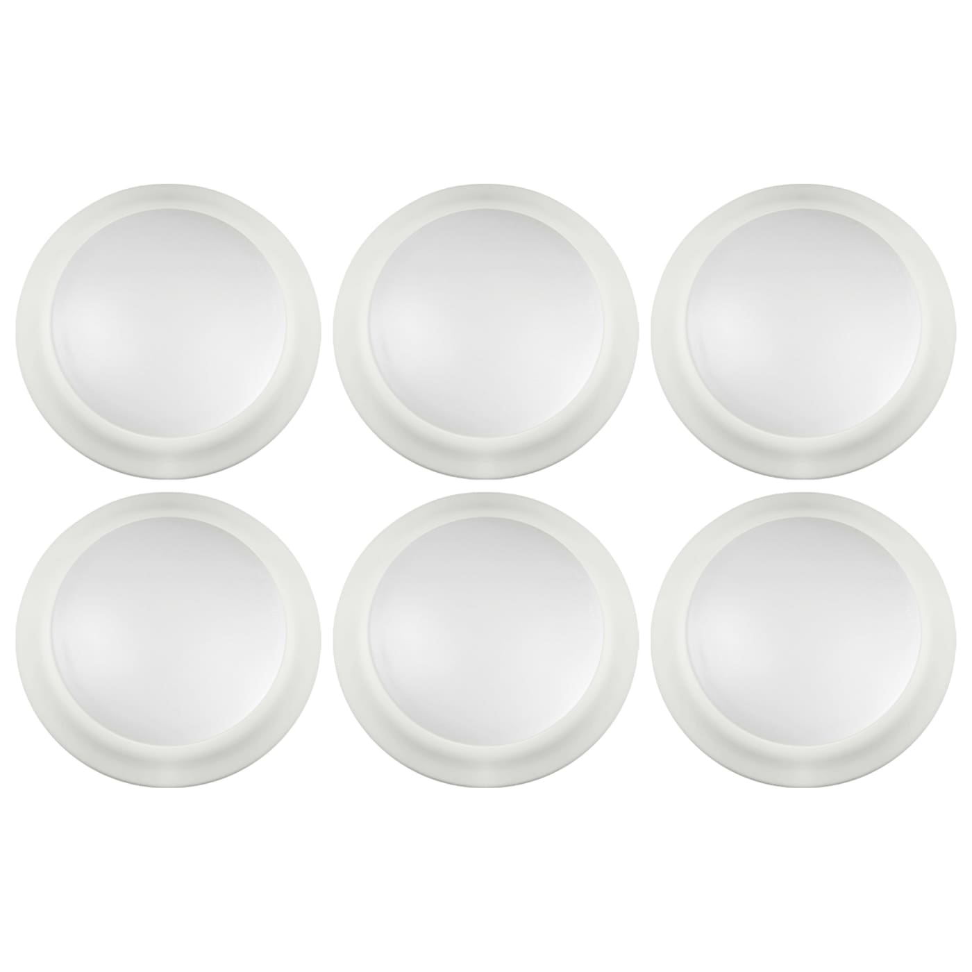 7" LED DISK LIGHT WHITE FINISH - 62-1661