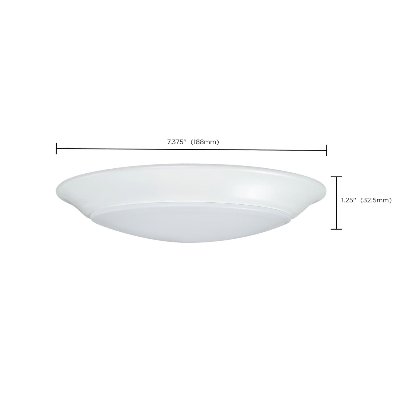 7" LED DISK LIGHT WHITE FINISH - 62-1661