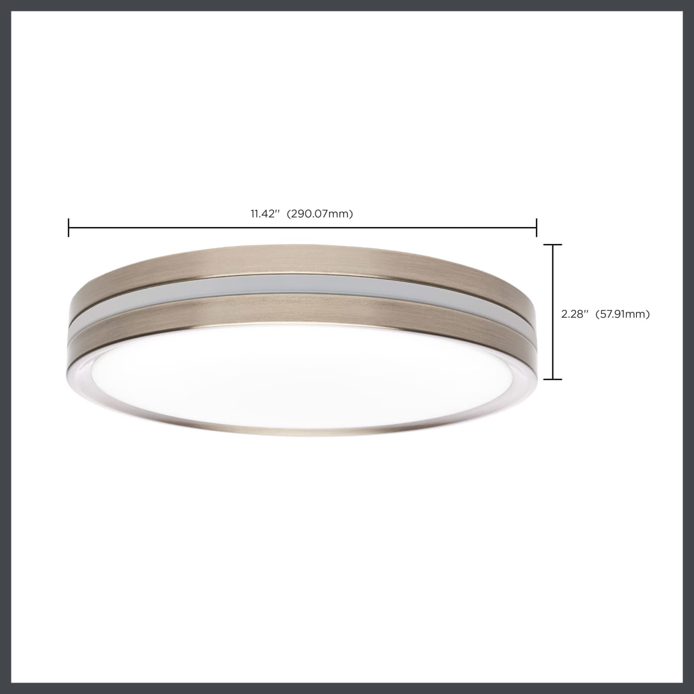 11" SURFACE MOUNT W/NIGHTLIGHT - 62-1690