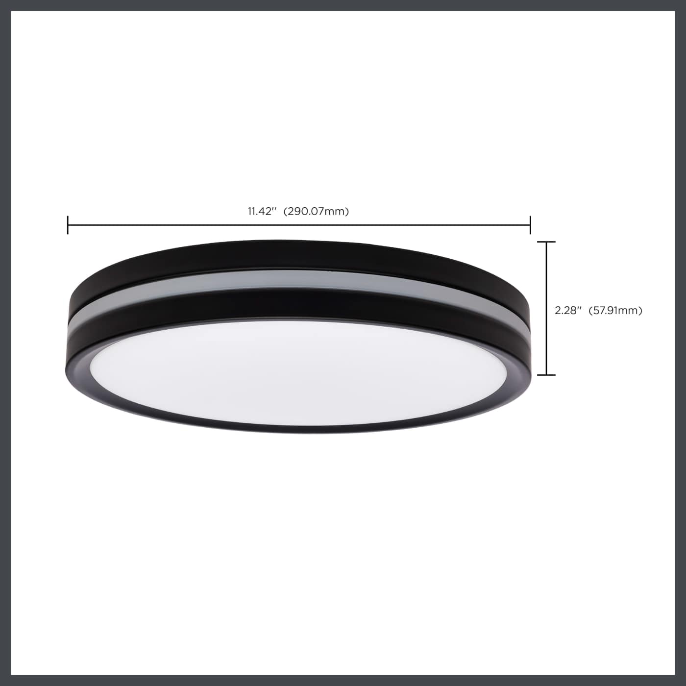 11" SURFACE MOUNT W/NIGHTLIGHT - 62-1691