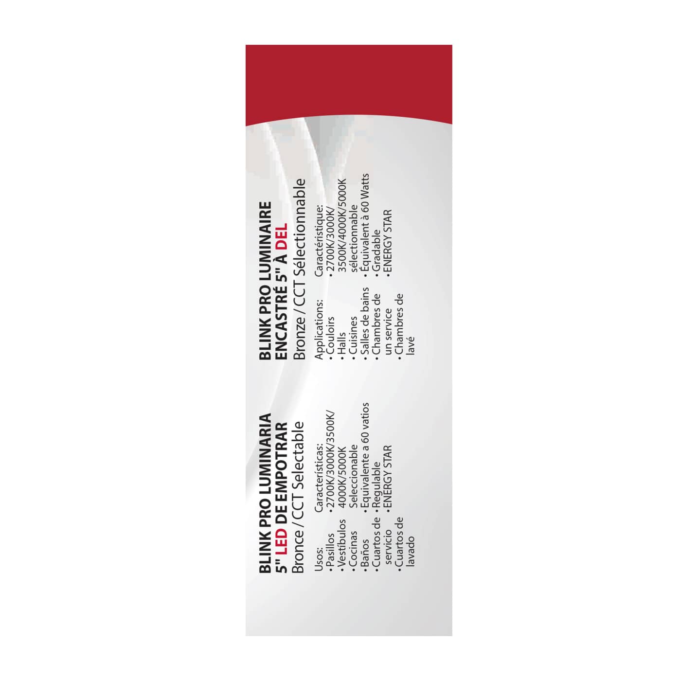 BLINK 9W LED 5" SQ BRONZE - 62-1706