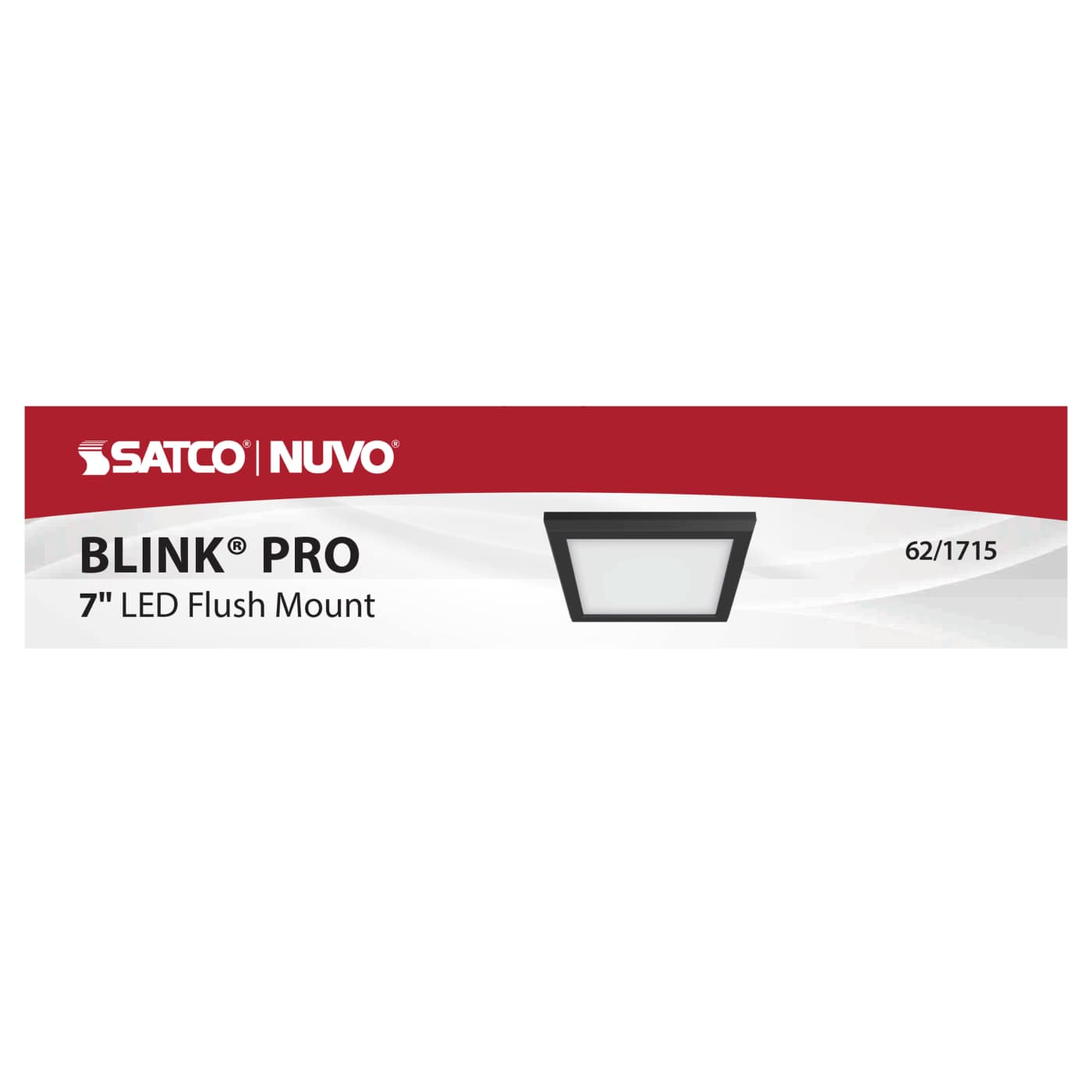 BLINK 11W LED 7" SQ BLACK - 62-1715