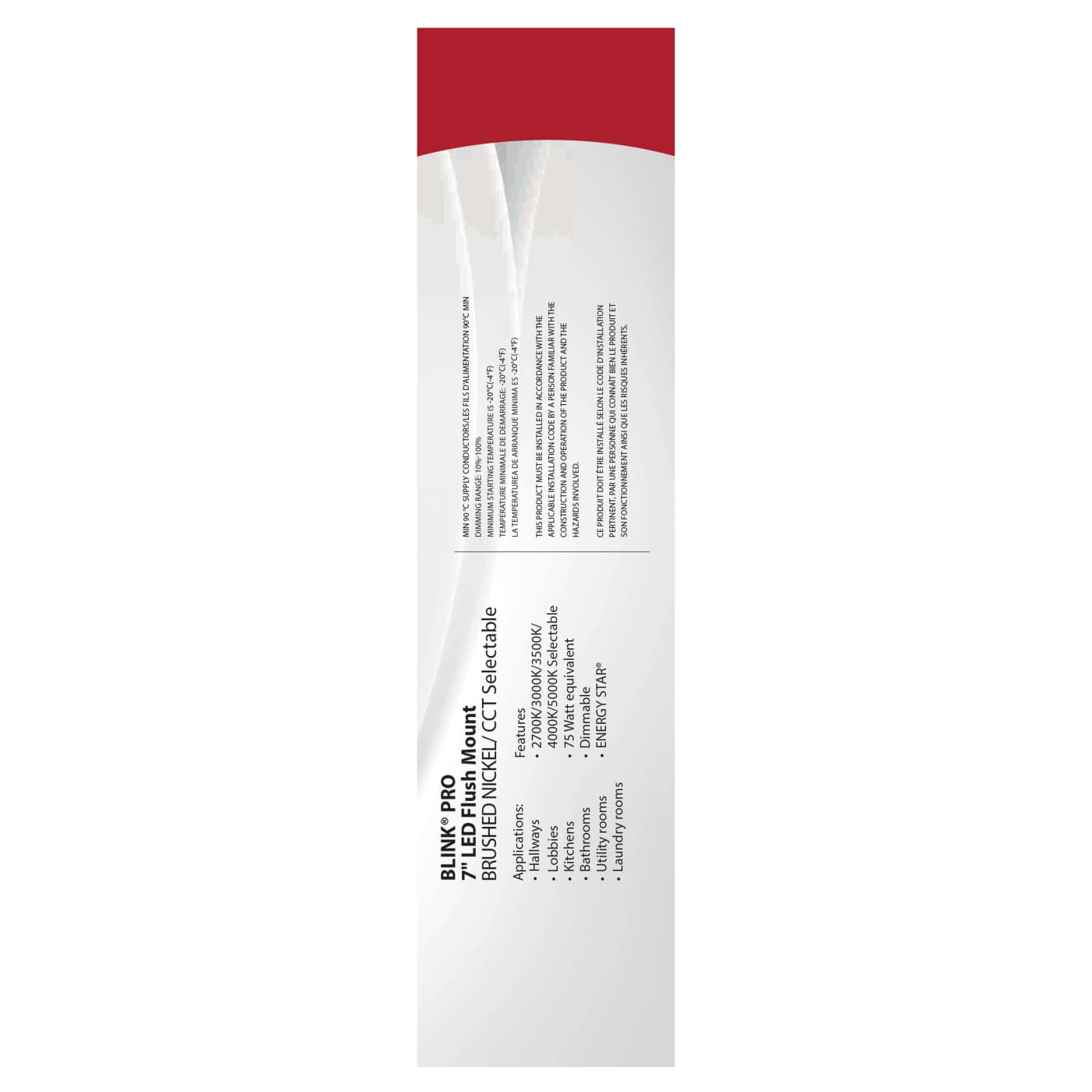 BLINK 11W LED 7" SQ BR. NICKEL - 62-1717