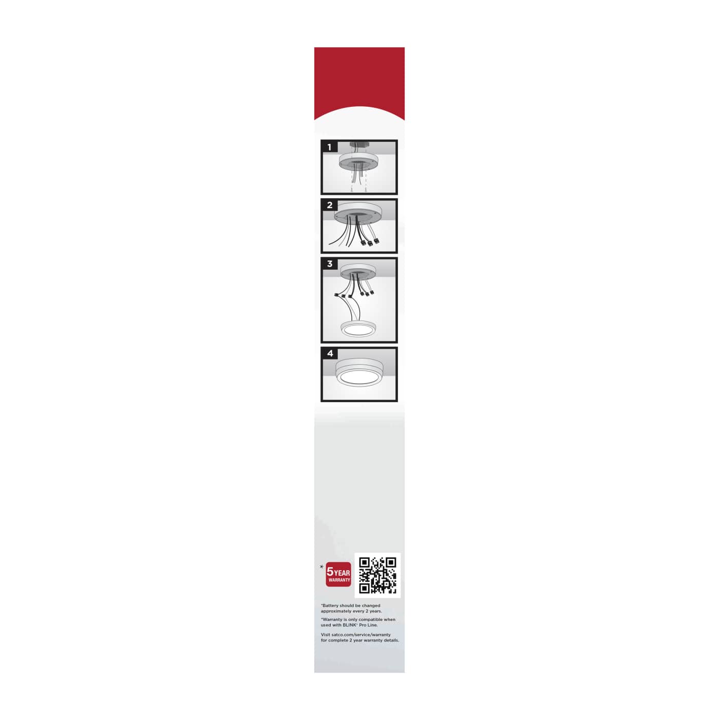 9" RD BLINK PRO EM BATT BACKUP - 62-1722-EM