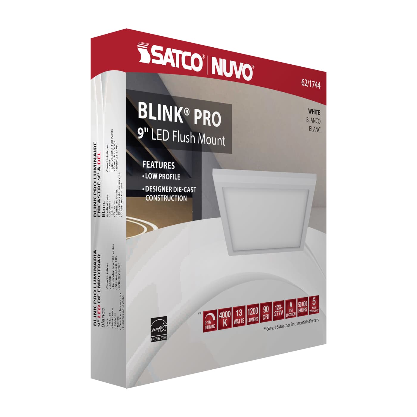 BLINK 9'' SQUARE 13W 0-10V - 62-1744