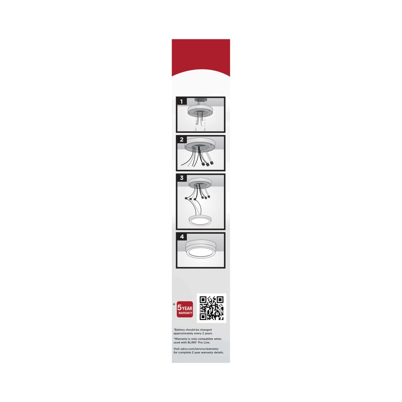 7" SQ BLINK PRO EM BATT BACKUP - 62-1747-EM