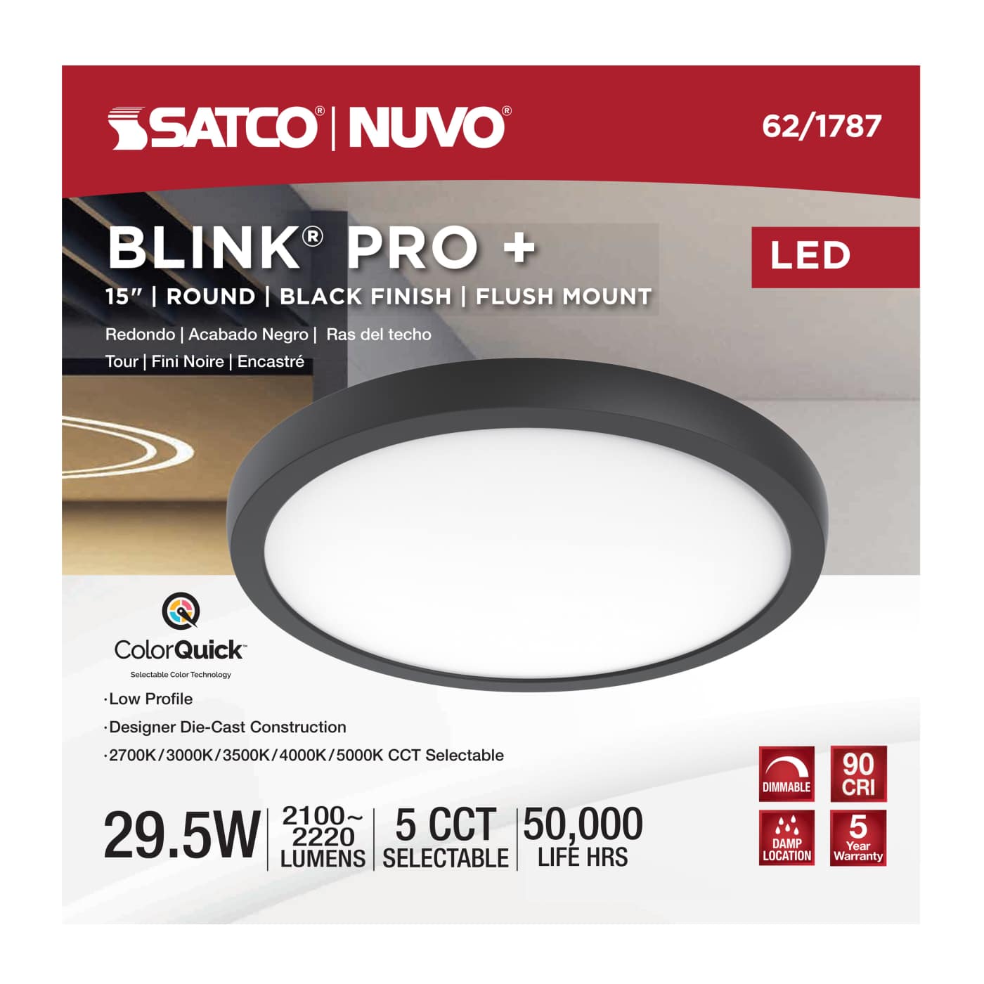 BLINK PRO PLUS 29.5W 15 ROUND - 62-1787