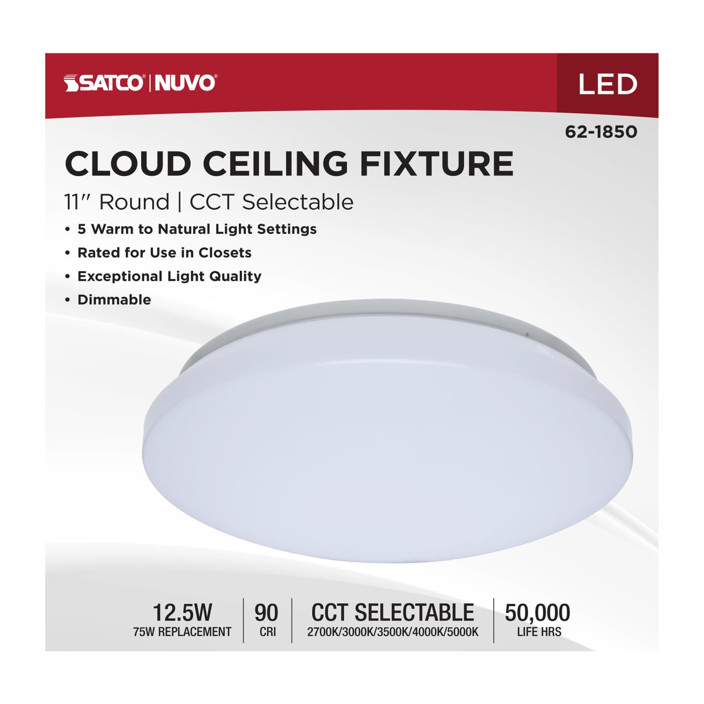 11" LED CLOUD FIXTURE - 62-1850