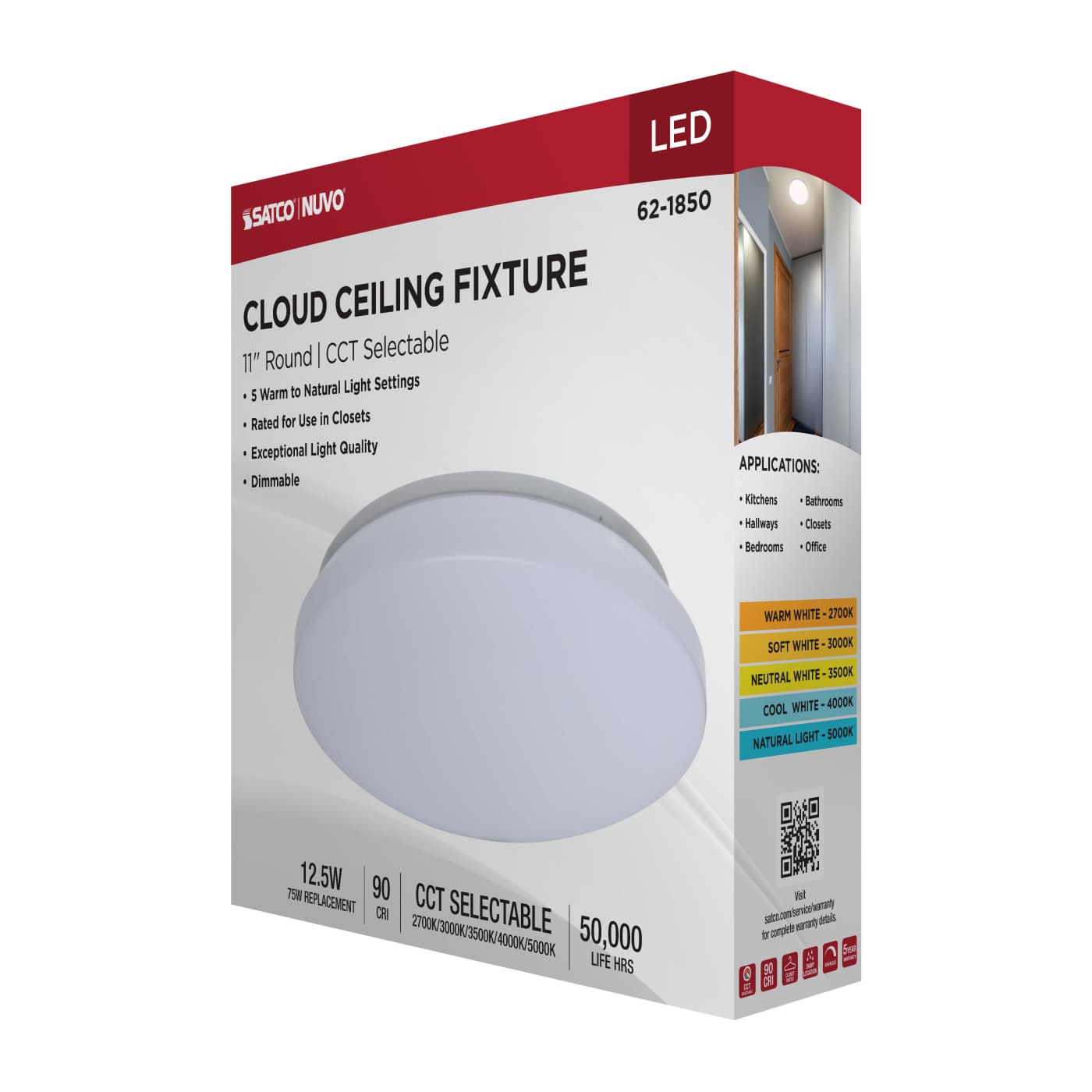 11" LED CLOUD FIXTURE - 62-1850