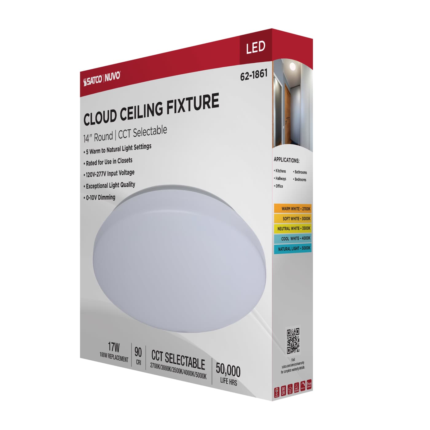 14" LED CLOUD 120/277V 0-10V - 62-1861