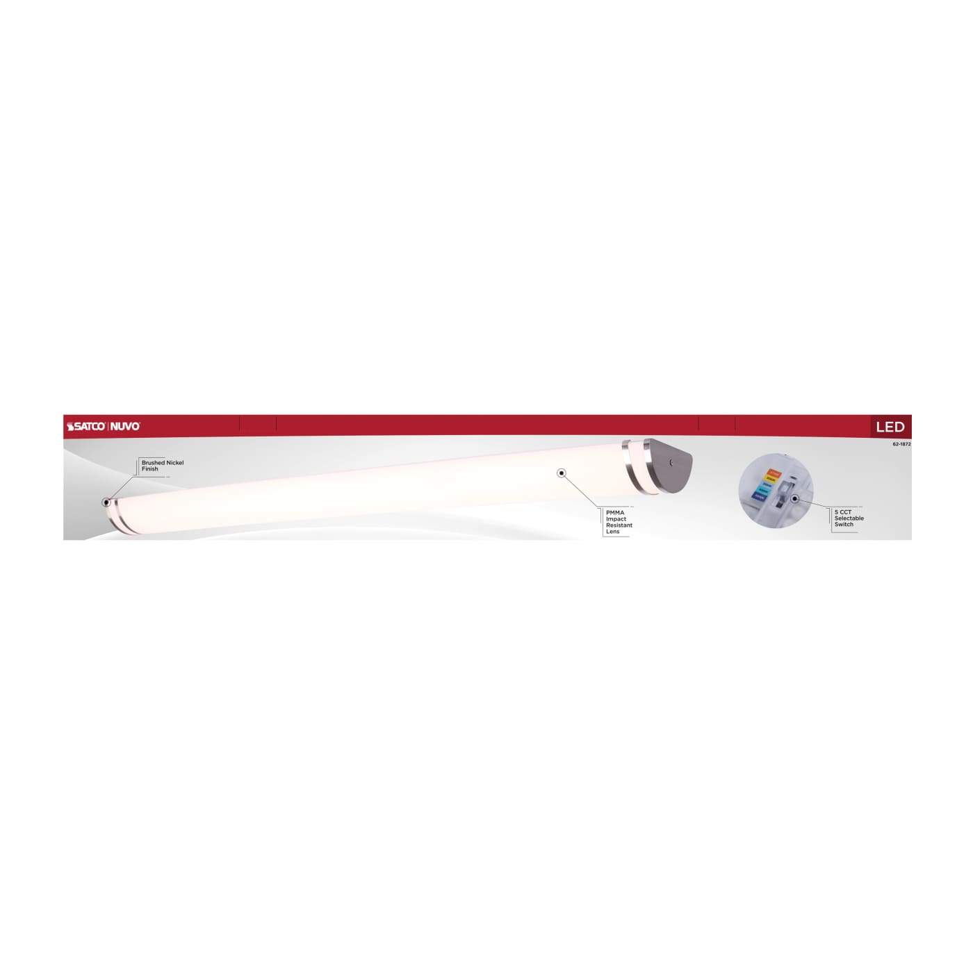 LED GLAMOUR 49" BN VANITY - 62-1872