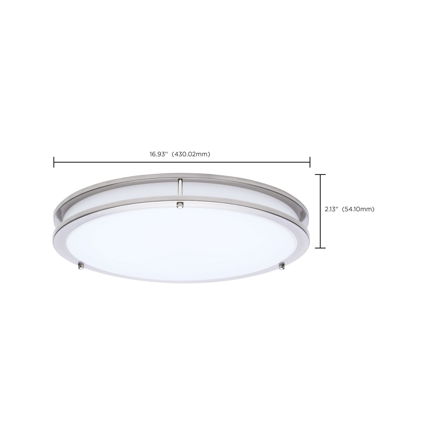 LED GLAMOUR BN 17" FLUSH - 62-1877