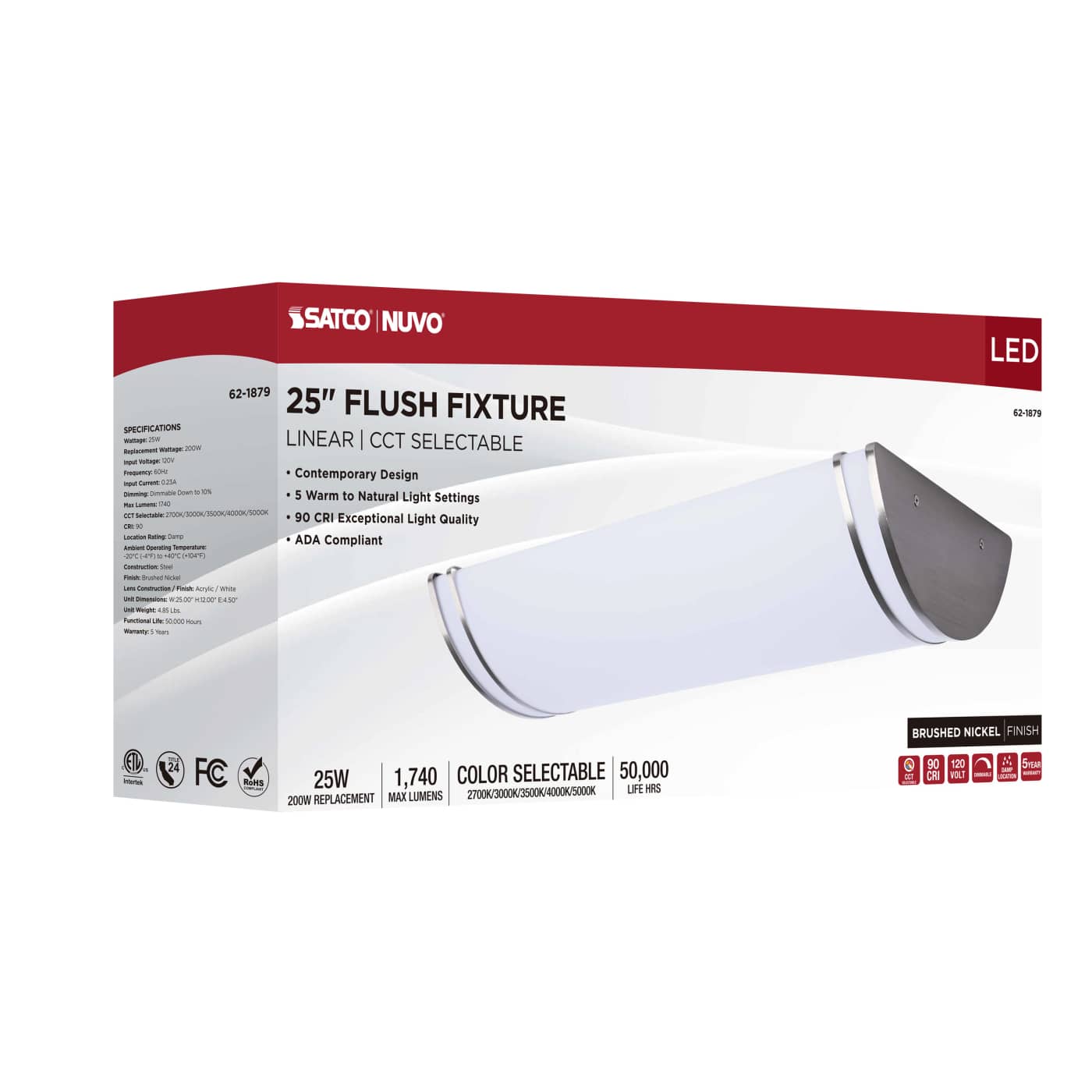 LED GLAMOUR BN 25" LINEAR - 62-1879